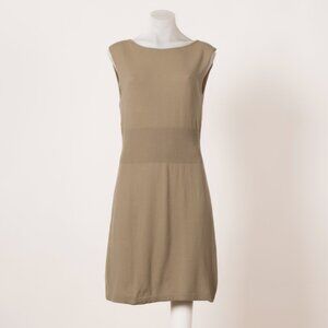 Theory 100% Cashmere Sleeveless Knit Dress – Taupe, Size M